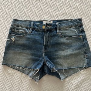 NWOT Frame le Cutoff Denim Shorts in Underground